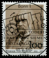 BRD 1992 Nr 1642 Zentrisch Gestempelt X8303C6 - Oblitérés