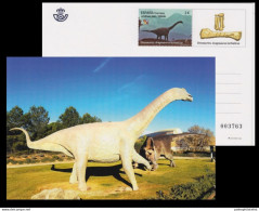 Spain 2023 "JUVENIA, Teruel, Dinosaurs - Aragosaurus Ischiaticus", Prehistoric Animal, Postal Stationery, Postcard - Préhistoriques