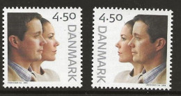 Denmark 2004   Crown Prince Frederik And Mary Donaldson Wedding., MI 1369-1370 MNH(**) - Ungebraucht