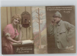 11001641 - Telefon Soldatenliebe -  Foto AK - Sonstige & Ohne Zuordnung