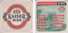 5001368 Bierdeckel Quadratisch - Kaiser - 1998 - ORF Frühschoppen - Bierdeckel