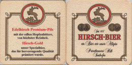 5004259 Bierdeckel Quadratisch - Hirsch-Bier - Beer Mats