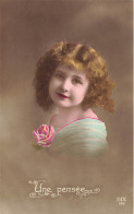 P7- ENFANTS- Portrait De   PETITE  FILLE  Une Pensée - Ritratti