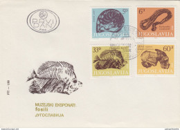 Yugoslavia 1985 Prehistoric Animal, Fossil, FDC - Préhistoriques