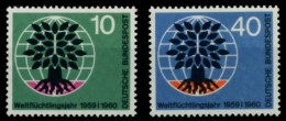 BRD BUND 1960 Nr 326-327 Postfrisch S02D006 - Ungebraucht