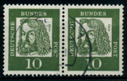 BRD DS BED. DEUT. Nr 350y Gestempelt WAAGR PAAR X95D282 - Used Stamps