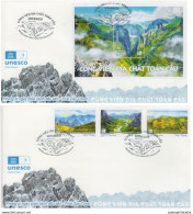 Vietnam 2021 "Geoparks Of Vietnam",   Fossil Sites,  FDC - Vor- U. Frühgeschichte