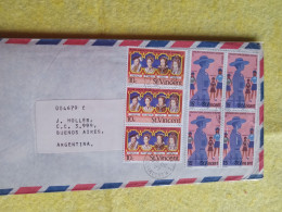 St Vincent.2 Letter To Argentina.1rare Pmk Port Elizabeth.bequia.e7 Reg Post Late Delivery Up To 30/45 Day Could Be Less - St.Vincent (...-1979)