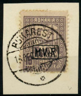 BES 1WK D-MV RUMÄNIEN Nr K4 Zentrisch Gestempelt Briefstück X779242 - Occupation 1914-18