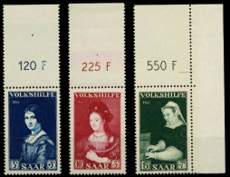 SAARLAND 1956 Nr 376-378 Postfrisch ORA X79C3EE - Unused Stamps