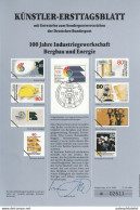 Germany 1989:   Ammonite,  Fossils, Mining And Power Industries - Prehistorisch