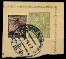 BÖHMEN MÄHREN Nr 21 Zentrisch Gestempelt Briefstück X7B66E6 - Used Stamps