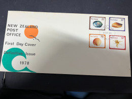 3-5-2024 (14) New Zealand FDC - 1978 - Seashell - FDC