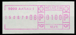SCHWEIZ SCHALTERFREISTEMPEL Nr SFS1979 AARAU Postfrisch X7E6516 - Automatenzegels