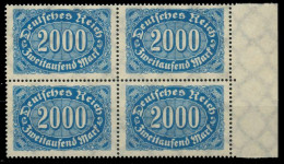 D-REICH INFLA Nr 253a Postfrisch VIERERBLOCK SRA X8099AE - Unused Stamps