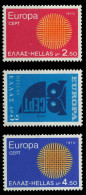 GRIECHENLAND 1970 Nr 1040-1042 Postfrisch X809BD6 - Neufs