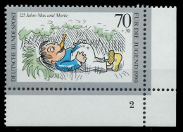 BRD 1990 Nr 1456 Postfrisch FORMNUMMER 2 X85BEEE - Unused Stamps