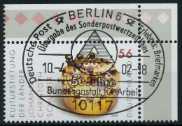 BRD 2002 Nr 2243 Zentrisch Gestempelt ECKE-ORE X936496 - Used Stamps