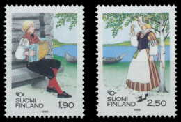 FINNLAND 1989 Nr 1084-1085 Postfrisch SB049A2 - Unused Stamps