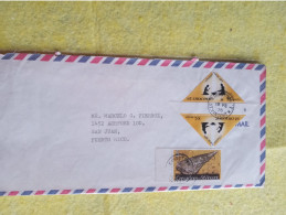 St Vincent.2 Letter To Argentina.2*yv430 Xmas Triangles.2*493 .e7 Reg Post Late Delivery Up To 30/45 Day Could Be Less - St.Vincent (...-1979)