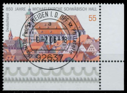 BRD BUND 2006 Nr 2522 Zentrisch Gestempelt ECKE-URE X33B832 - Used Stamps