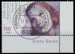 BRD BUND 2001 Nr 2221A Zentrisch Gestempelt ECKE-URE X3CD2FA - Used Stamps