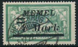 MEMEL 1922 Nr 91II Gestempelt X452E4A - Memelgebiet 1923