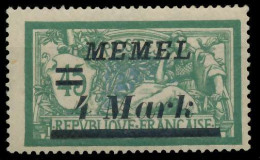 MEMEL 1922 Nr 91IV Postfrisch Gepr. X452FB6 - Memel (Klaïpeda) 1923