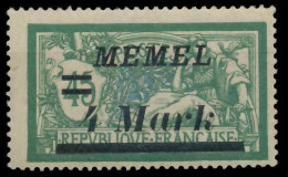 MEMEL 1922 Nr 91IV Postfrisch Gepr. X452FB6 - Memelgebiet 1923