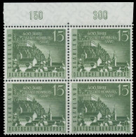 SAAR OPD 1958 Nr 436 Postfrisch VIERERBLOCK ORA X478D42 - Unused Stamps