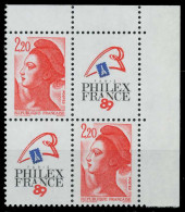 FRANKREICH 1985 Nr 2510AIZf-VB1 Postfrisch VIERERBLOCK X62532E - Unused Stamps