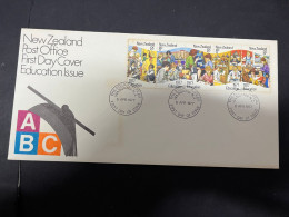 3-5-2024 (14) New Zealand FDC - 1977- Education - FDC