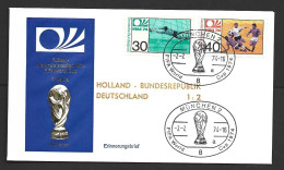 West Germany Soccer World Cup 1974 Gold Medal Playoff Game Cover , SWC Set Serviced At Munich Stadium - 1974 – Allemagne Fédérale