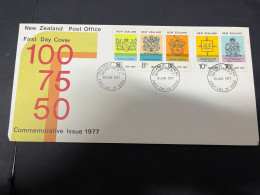 3-5-2024 (14) New Zealand FDC - 1977- Commemorative - FDC