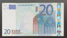 20 Euro 2002 L078 U Francia Trichet Circulado Ver Fotos - 20 Euro