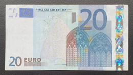 20 Euro 2002 L067 U Francia Trichet Circulado Ver Fotos - 20 Euro