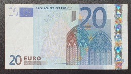 20 Euro 2002 L077 U Francia Trichet Circulado Ver Fotos - 20 Euro