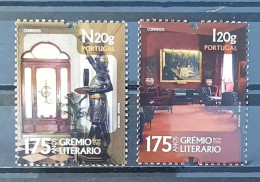 2022 - Portugal - MNH - 175 Years Of Grémio Literário (Literary Association) - 2 Stamps - Blocs-feuillets