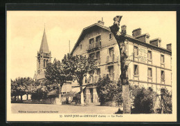 CPA Saint-Just-en-Chevalet, La Poste  - Other & Unclassified