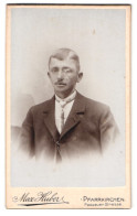 Fotografie Max Huber, Pfarrkirchen, Passauer-Strasse, Portrait Modisch Gekleideter Herr Mit Oberlippenbart  - Anonymous Persons