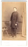 Fotografie Walter Damry, Liege, Mont Saint Martin 25, Portrait Junger Knabe Soldat In Uniform HO  - Personnes Anonymes