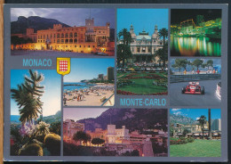 °°° 31214 - MONACO - MONTECARLO VUES - 2006 With Stamps °°° - Mehransichten, Panoramakarten