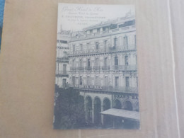 CPA -  AU PLUS RAPIDE -  ALGERIE - ALGER - GRAND HOTEL DE NICE - J FAUTRIER PROPRIETAIRE   -  NON VOYAGEE - Algiers