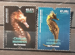 2022 - Portugal - MNH - Sea Horses Of Ria Formosa (Algarve) - 2 Stamps + Block Of 1 Stamp - Ungebraucht