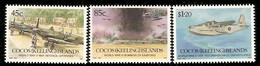 Cocos (Keeling) Islands SG 270-272 1992 50th Anniversary End World War II - Cocoseilanden