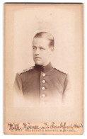 Fotografie C. Ruf, Freiburg I. B., Kaiserstr. 5, Portrait Einjährig-Freiwilliger In Uniform Rgt. 113  - Personnes Anonymes