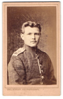 Fotografie Emil Bühler, Mannheim, Portrait Junger Soldat In Uniform  - Anonymous Persons