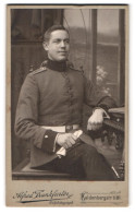 Fotografie Alfred Frankfurter, Wesel, Kaldenbergstr. 1181, Portrait Soldat In Uniform Rgt. 43  - Personnes Anonymes