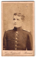 Fotografie Hans Rupprecht, Bremen, Osterthorsteinweg 61, Portrait Junger Soldat In Uniform Rgt. 75  - Anonymous Persons