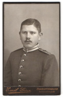 Fotografie Emil Giese, Charlottenburg, Schlossstr. 68, Portrait Garde Soldat In Uniform Mit Moustache  - Anonymous Persons